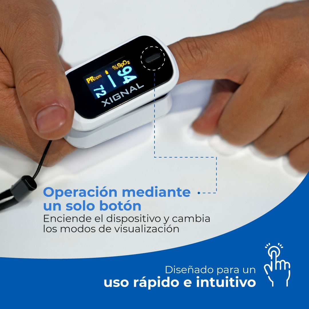 Oxímetro Portátil Xignal para Adulto y Niño | Pantalla OLED MD300C2 Xignal