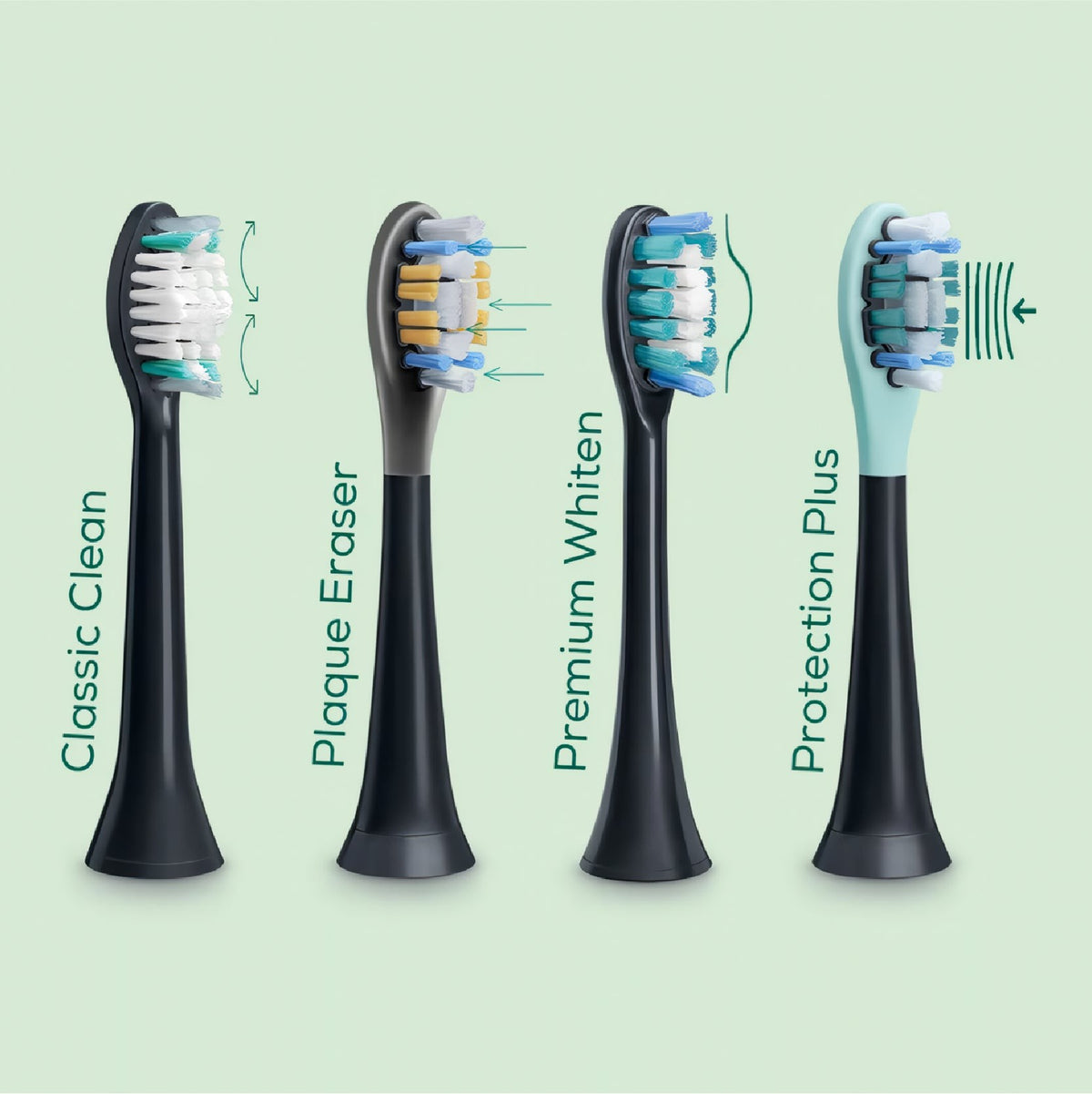 Paquete de 4 cabezales de repuesto para cepillos de dientes eléctricos Beurer