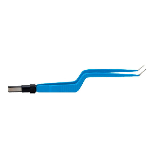 Pinza Bipolar Tipo Bayoneta Europea (ANG UP) 16.5CM con Punta de 1MM (Compatible con Equipos Deltronix con Cable 190-110)