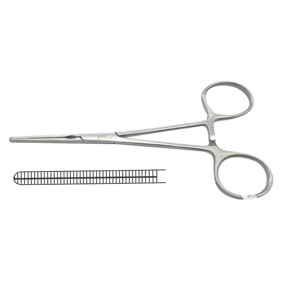 Pinza DeBakey Recta | Acero Inoxidable Alemán