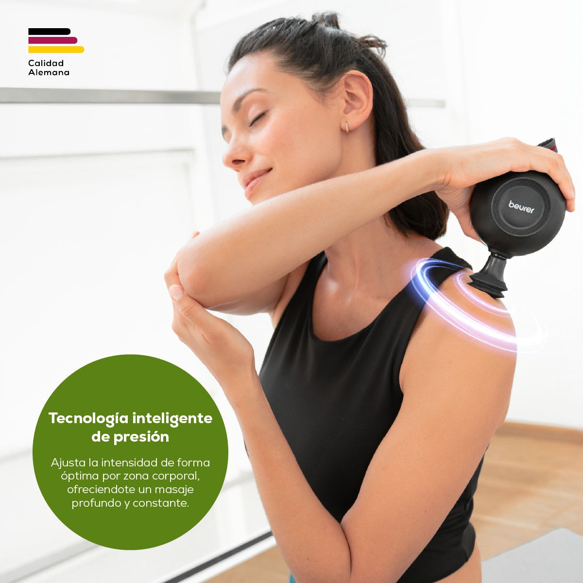 Pistola de masaje ergonómica con tecnología de sensor de presión MG101 Beurer