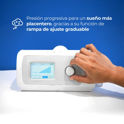 Respirador CPAP Automático modelo RY450 con mascarilla incluida y estuche Handy