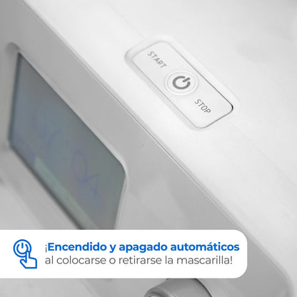 Respirador CPAP Automático modelo RY450 con mascarilla incluida y estuche Handy