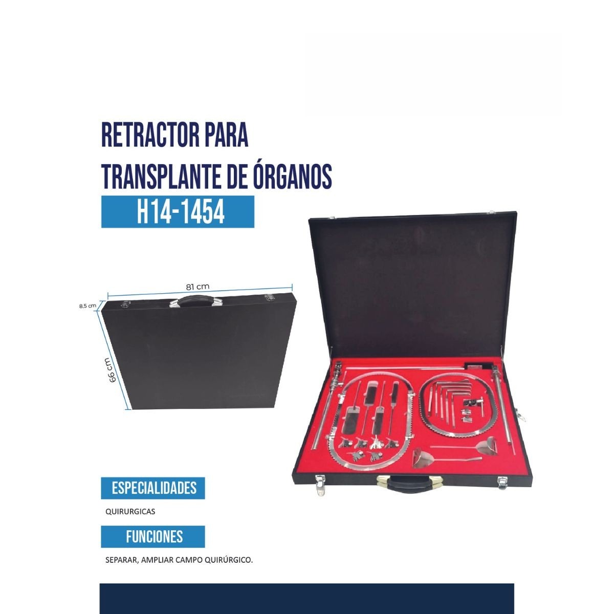 Retractor para trasplante de órganos