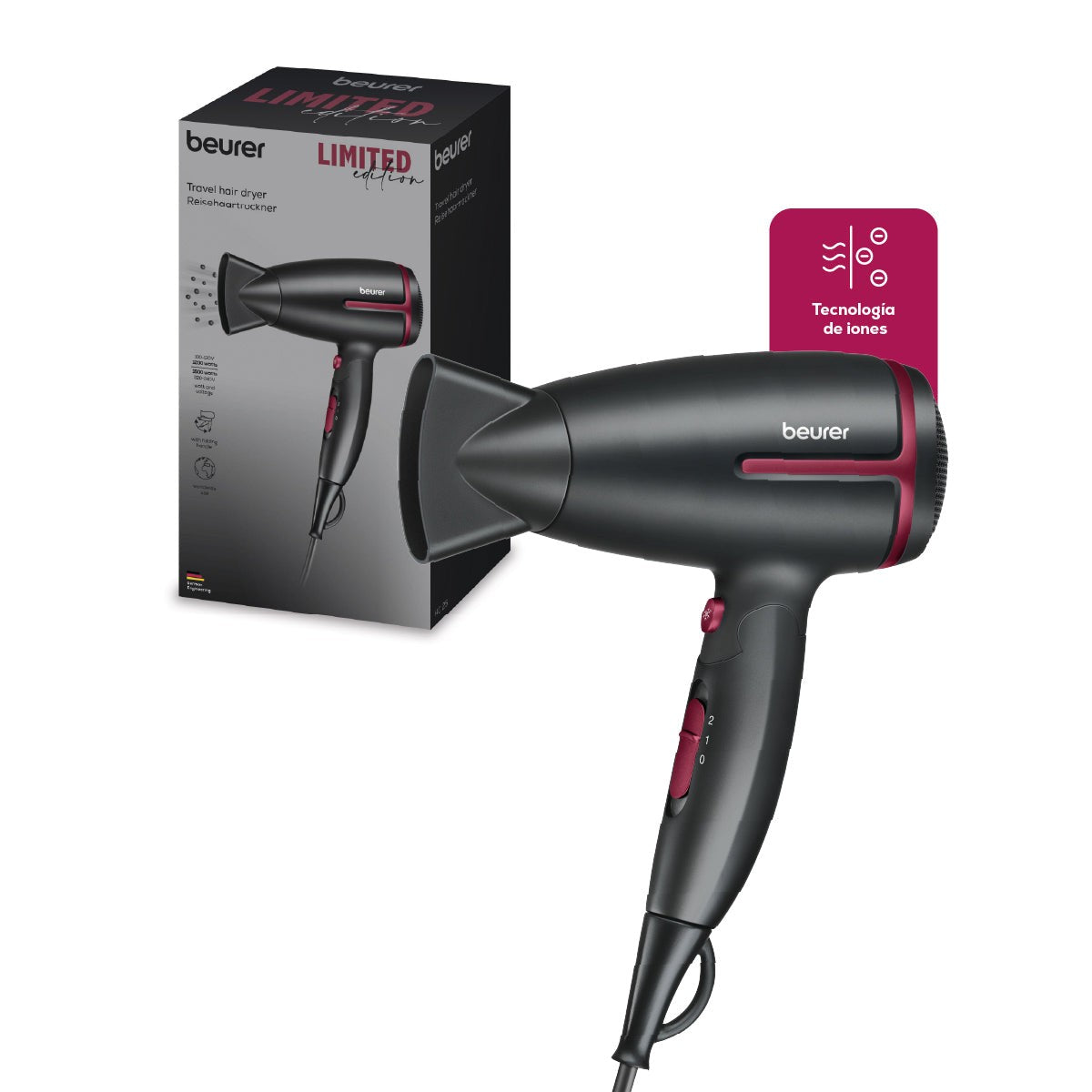 Secadora de cabello HC25BF2025 limited edition cherry Beurer