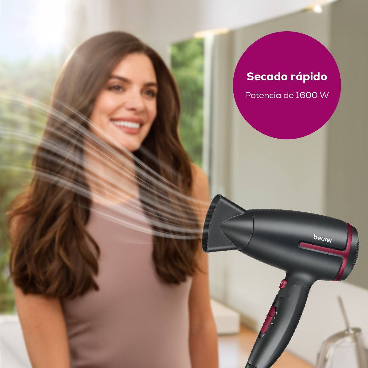Secadora de cabello HC25BF2025 limited edition cherry Beurer