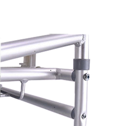 Silla Cómodo Plegable de Aluminio, con Altura Regulable, Tapa, Ruedas y Bloqueo Seguro Handy