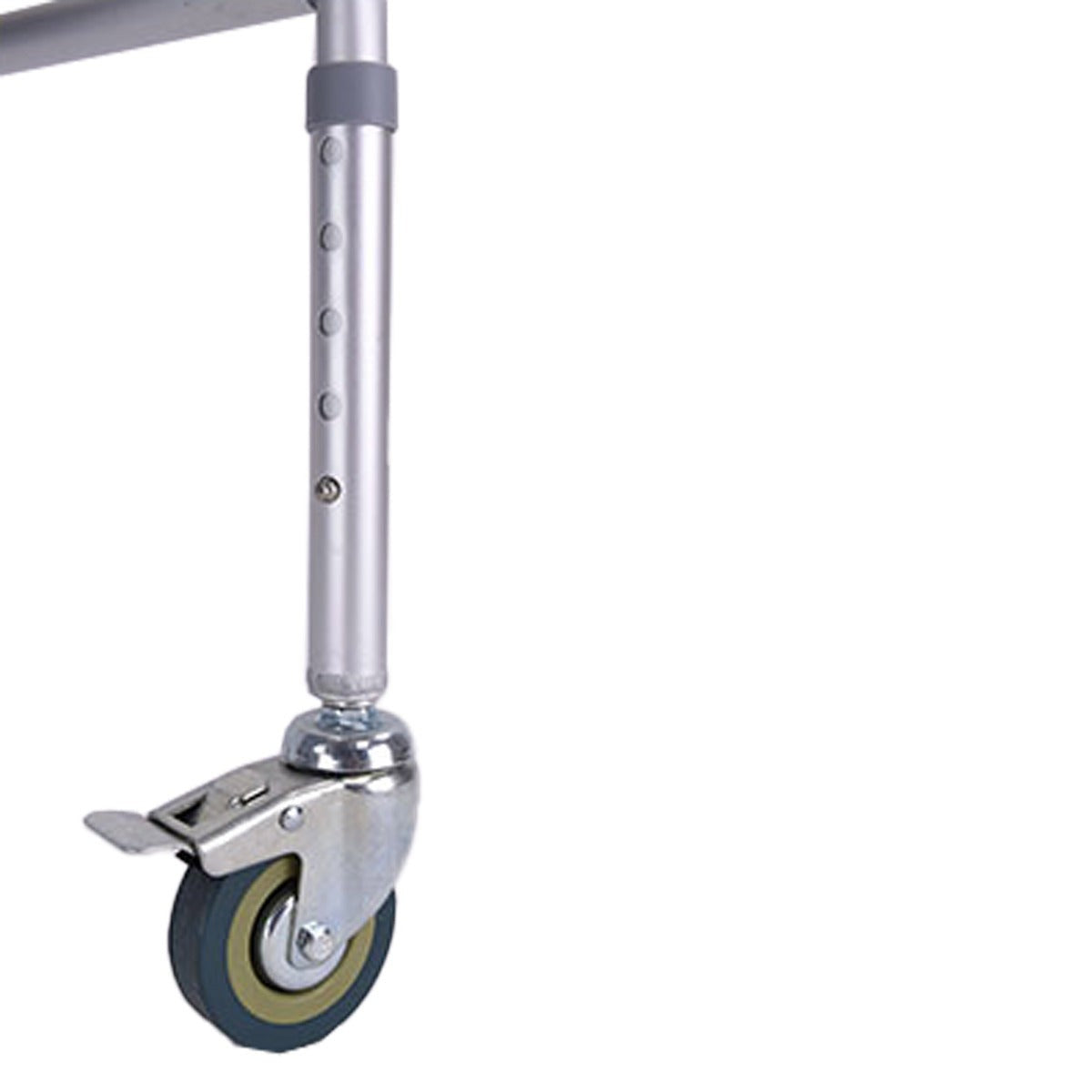Silla Cómodo Plegable de Aluminio, con Altura Regulable, Tapa, Ruedas y Bloqueo Seguro Handy