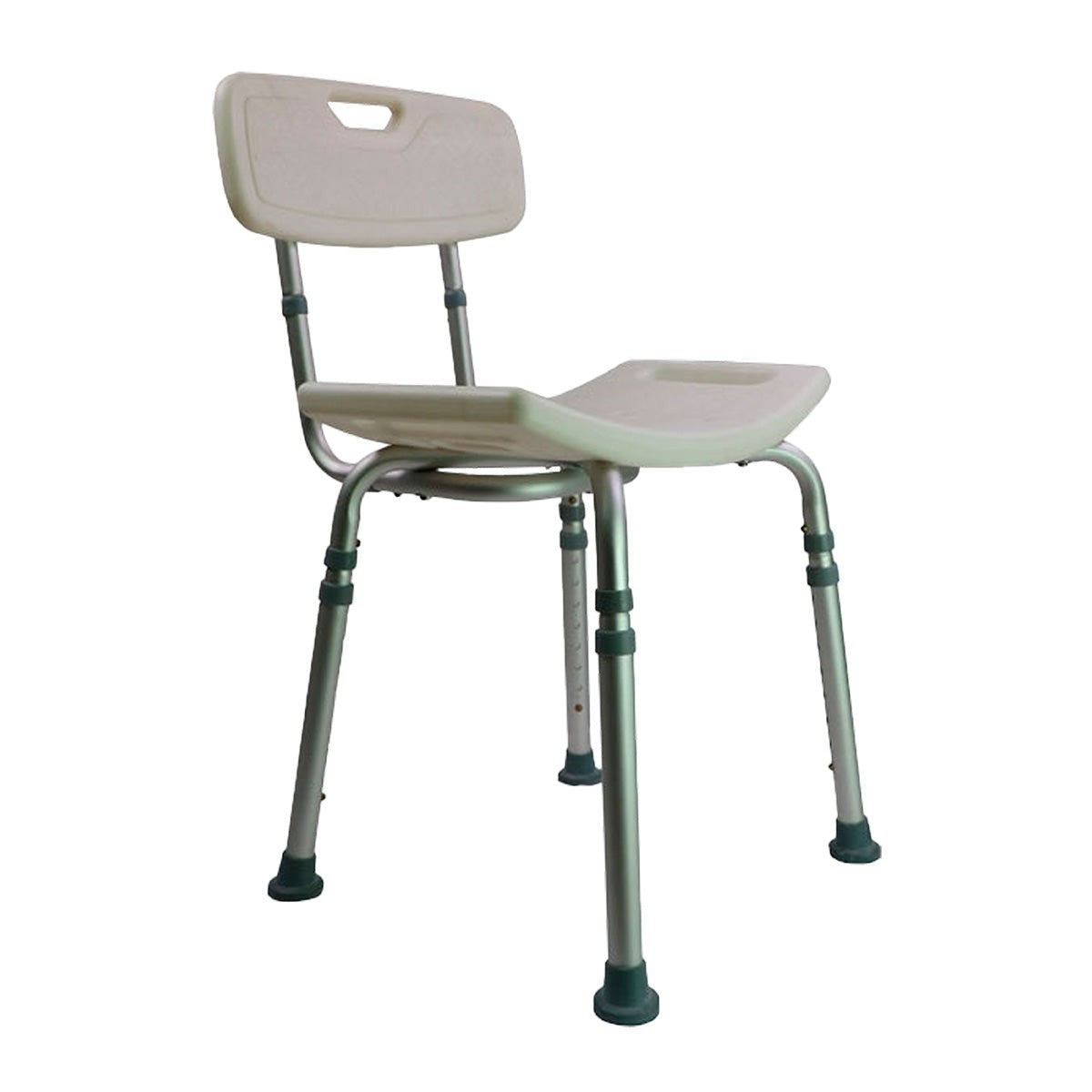 Silla de baño ergonómica con orificios de drenaje y patas antiderrapantes Handy