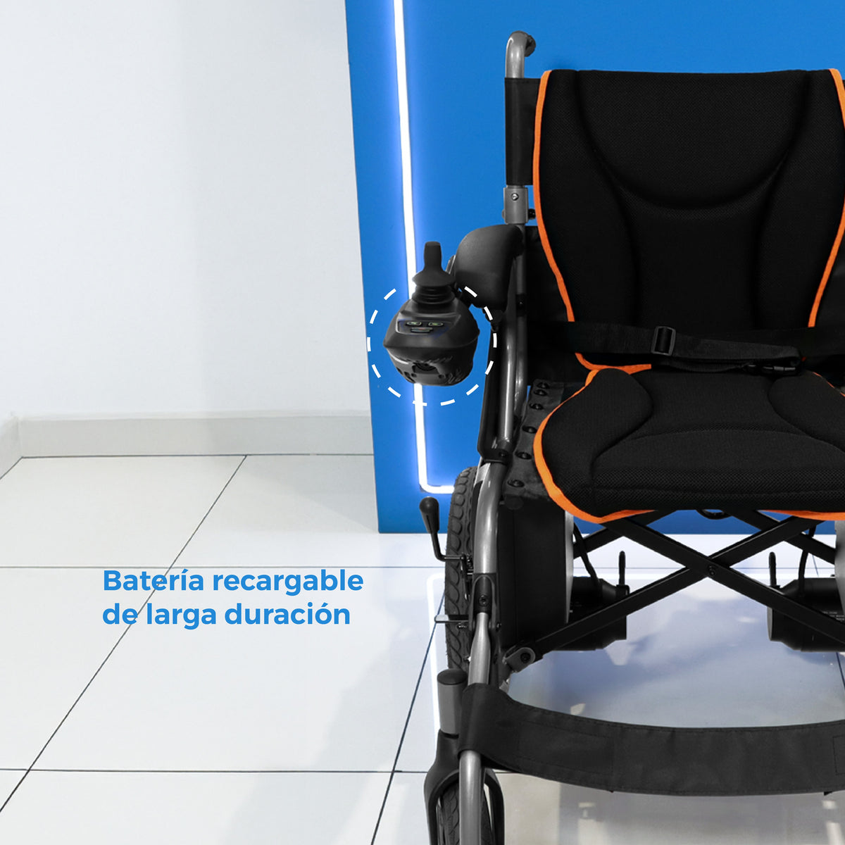 Silla de Ruedas Eléctrica y Manual S500 | Estructura Metálica Reforzada Handy