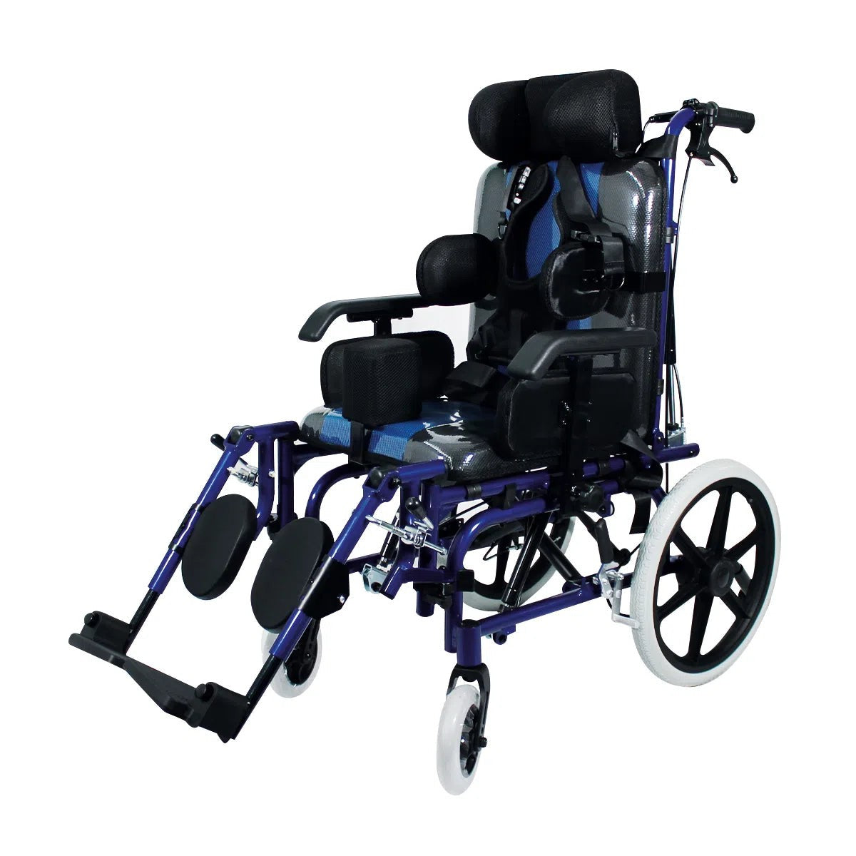 Silla de Ruedas Infantil Plegable con Soporte Anti-Volcaduras Handy