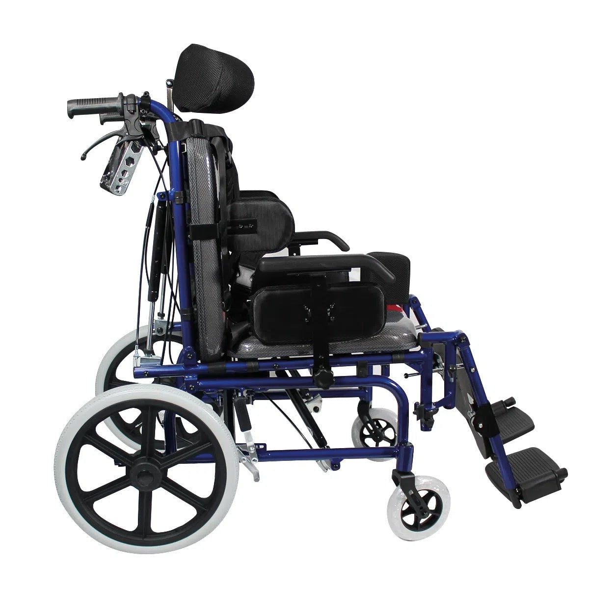 Silla de ruedas S800 plegable para adulto con parálisis cerebral | cinturón cruzado de seguridad Handy