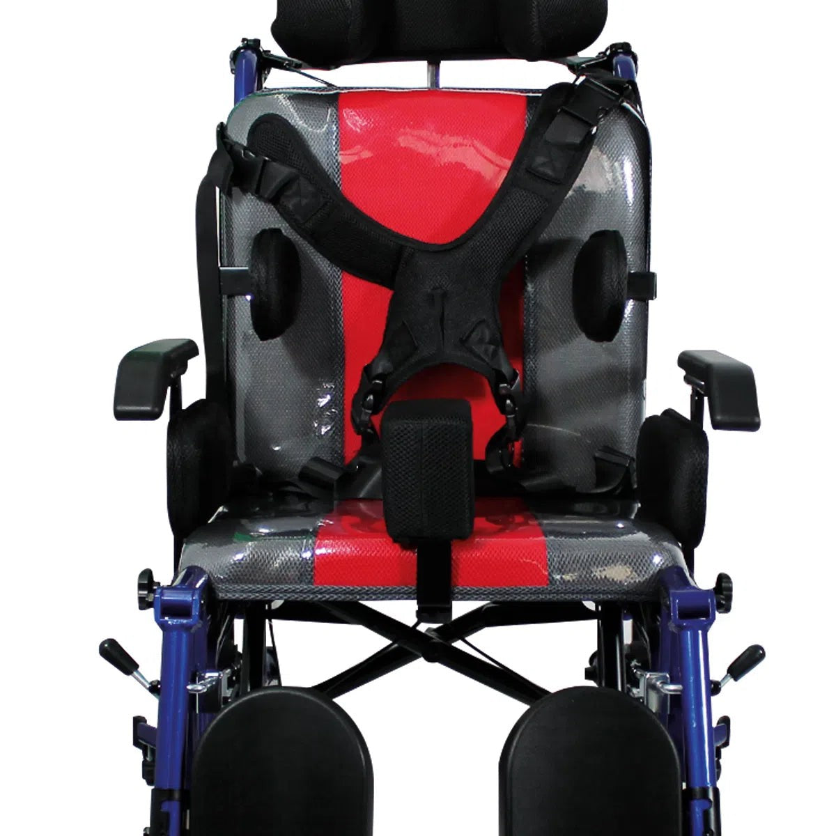 Silla de ruedas S800 plegable para adulto con parálisis cerebral | cinturón cruzado de seguridad Handy