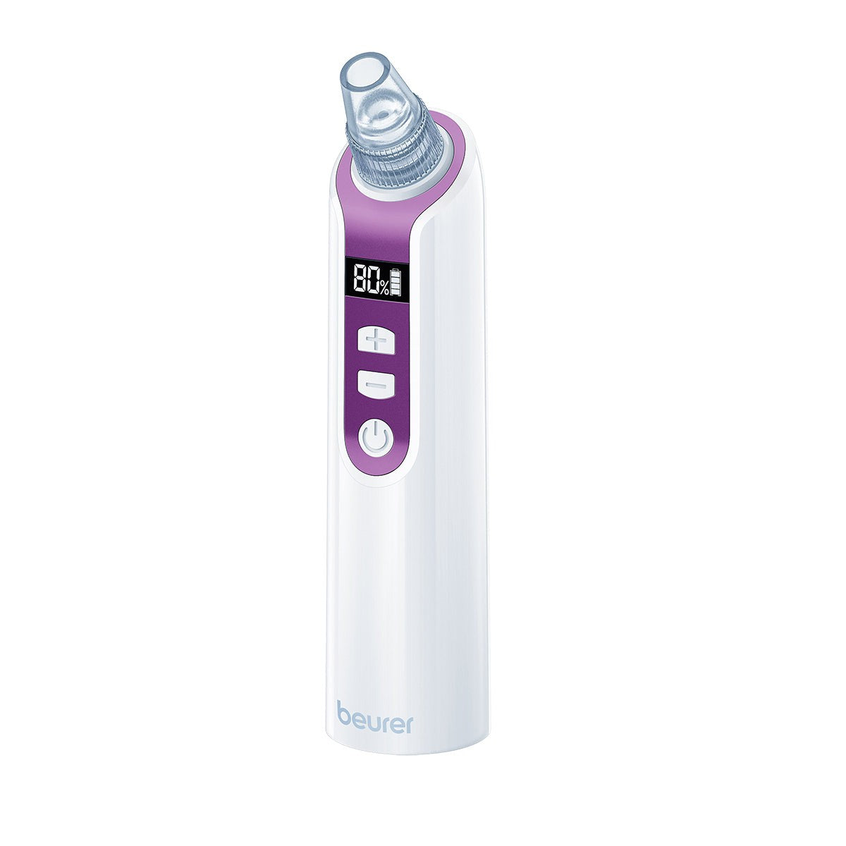 Succionador de espinillas y puntos negros para una limpieza profunda del rostro, recargable y accesorios incluidos FC41 Beurer