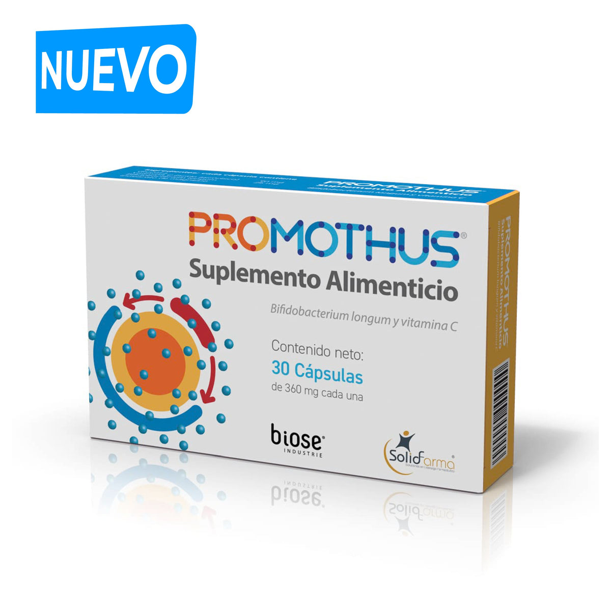 Suplemento alimenticio con probióticos | 360 mg | PROMOTHUS