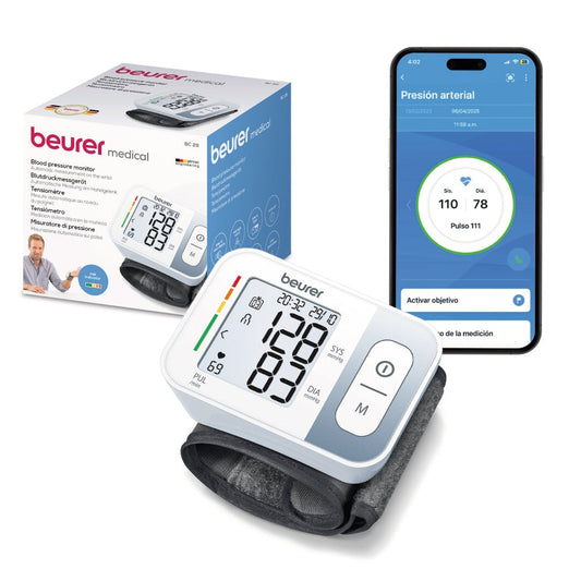 Tensiómetro Digital de Muñeca | Medición de Presión y Pulso Beurer