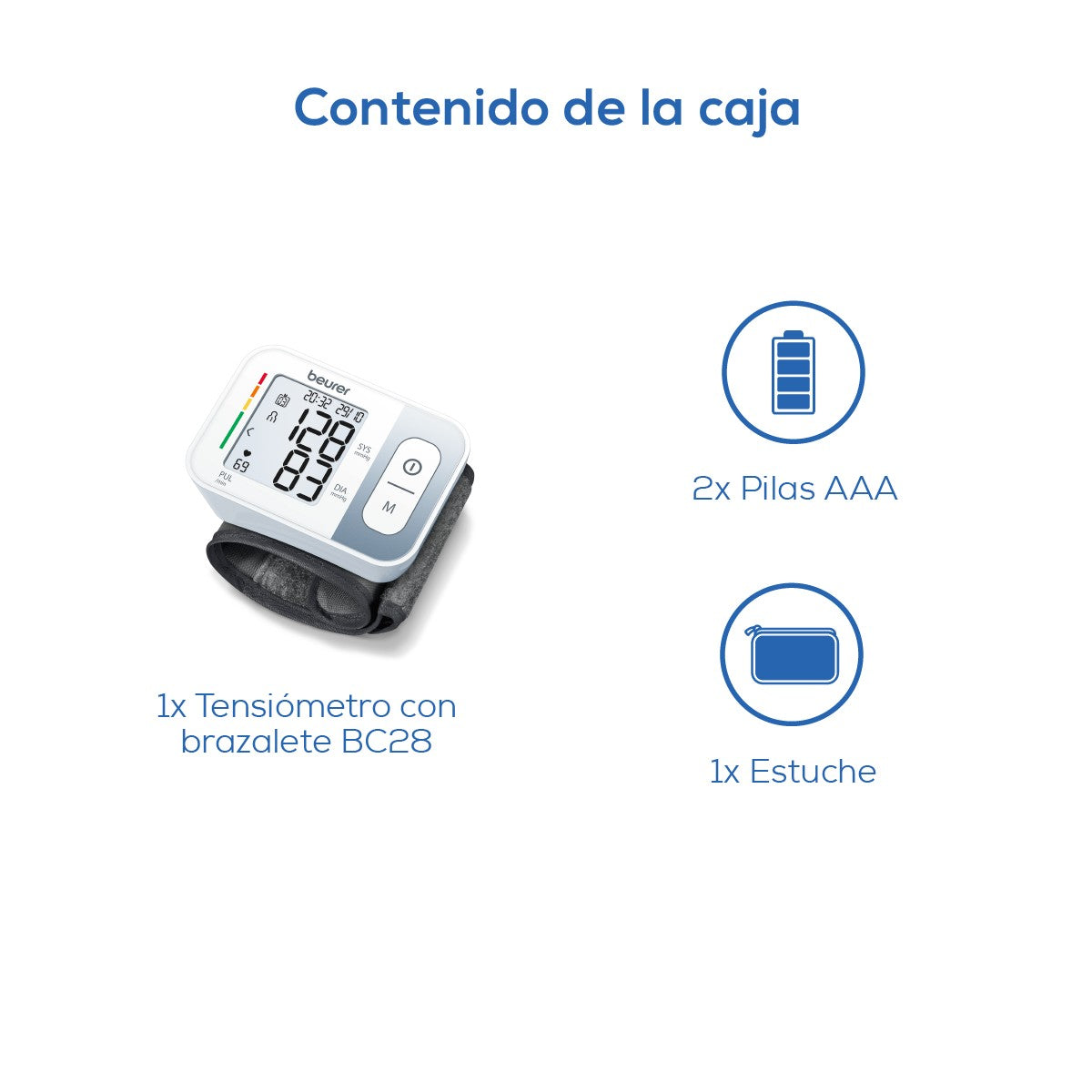Tensiómetro Digital de Muñeca | Medición de Presión y Pulso Beurer