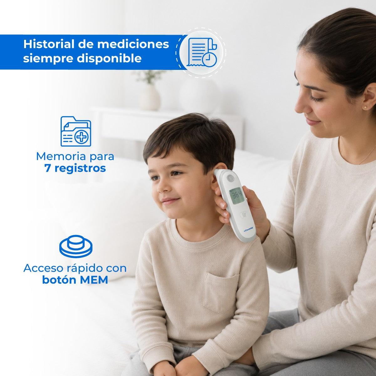 Termómetro Digital de Oído Medición Rápida TIYO01 Checkatek