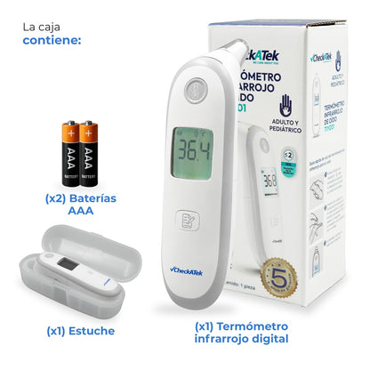 Termómetro Digital de Oído Medición Rápida TIYO01 Checkatek